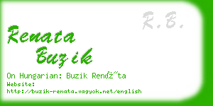 renata buzik business card